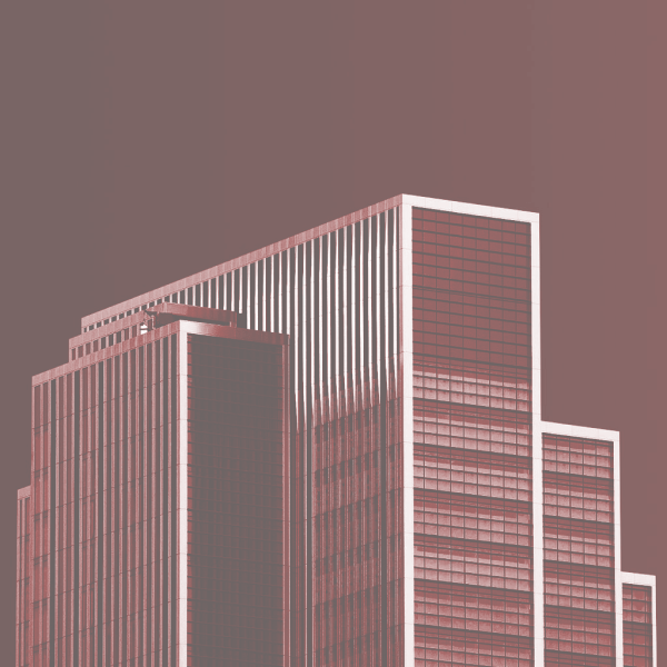 Architectural line artwork representing bold ideas and growth